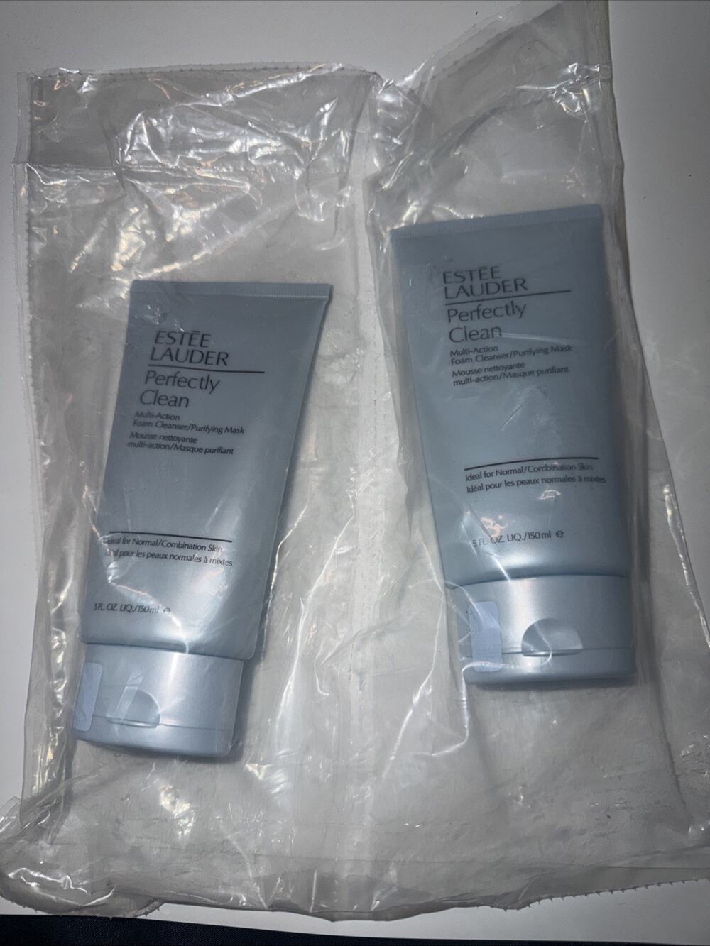 Estee Lauder PERFECTLY CLEAN Multi-Action Foam Cleanser/PurifyingMask5ozNEW 2set